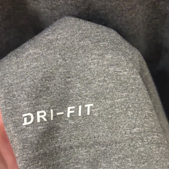Youth Nike Flight Dri-Fit Gray Long Sleeve Tee - Picture 3 of 7